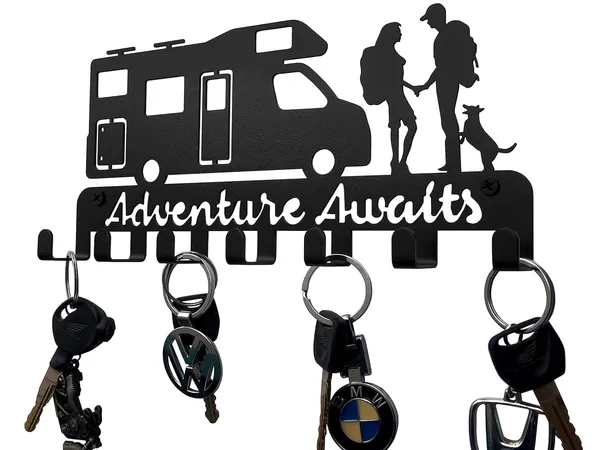 Van_Design_Adventure_Wall_Key_Holder_Decorative_Motorhome_Design_With_6_Hooks_Black_Metal