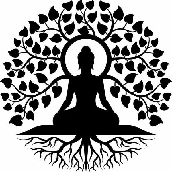8eenplus_Buddha_Tree_Of_Life_Metal_Wall_Art_Black_Silhouette_Zen_Decor_For_Meditation_Room_Spiritual_Hindu_Wall_Hanging_For_Home_Office_Living_Room_10_5_X_10_5_Inch