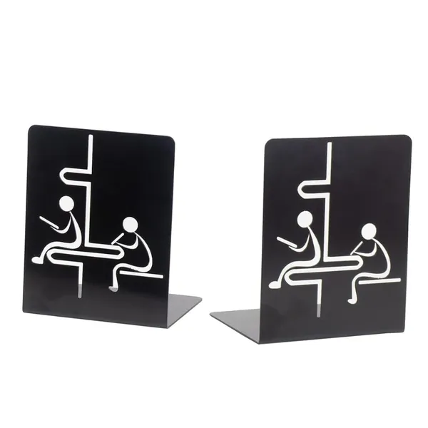 Metal_Bookends_Set_Of_2_Heavy_Duty_Iron_Book_Holder_For_Shelves_Decorative_Reading_Theme_Book_Stand_For_Home_Office_Study_Table_Library_Black_19_5_Cm