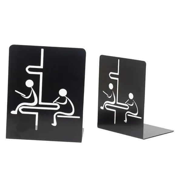 Metal_Bookends_Set_Of_2_Heavy_Duty_Iron_Book_Holder_For_Shelves_Decorative_Reading_Theme_Book_Stand_For_Home_Office_Study_Table_Library_Black_19_5_Cm