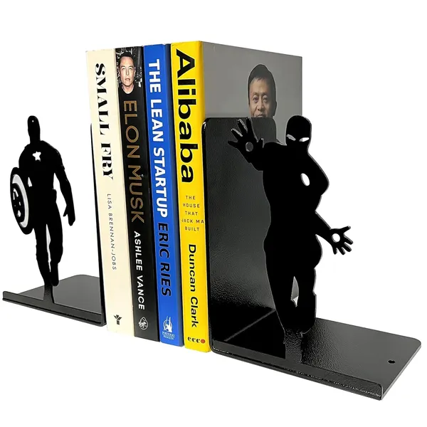 Metal_Superhero_Bookends_Set_Of_2_Heavy_Duty_Iron_Book_Holder_For_Shelves_Non_Slip_Decorative_Book_Stand_For_Home_Office_Study_Table_Kids_Room_Black_7_Inch