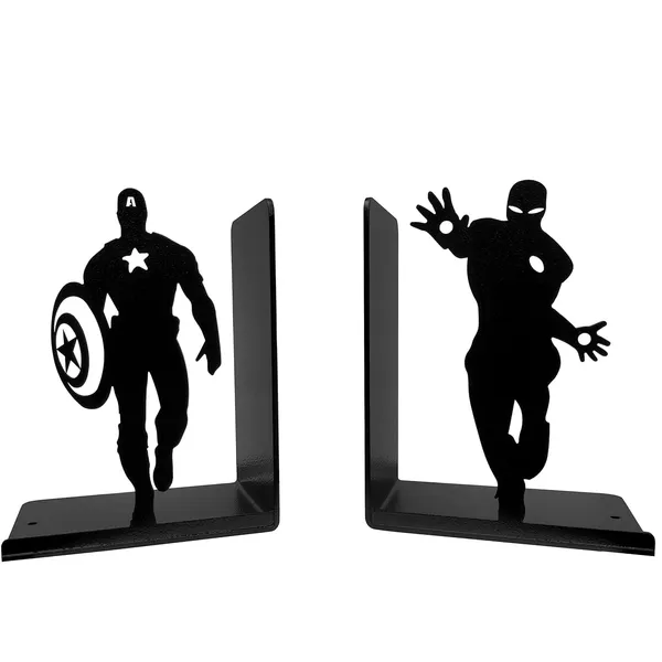 Metal_Superhero_Bookends_Set_Of_2_Heavy_Duty_Iron_Book_Holder_For_Shelves_Non_Slip_Decorative_Book_Stand_For_Home_Office_Study_Table_Kids_Room_Black_7_Inch