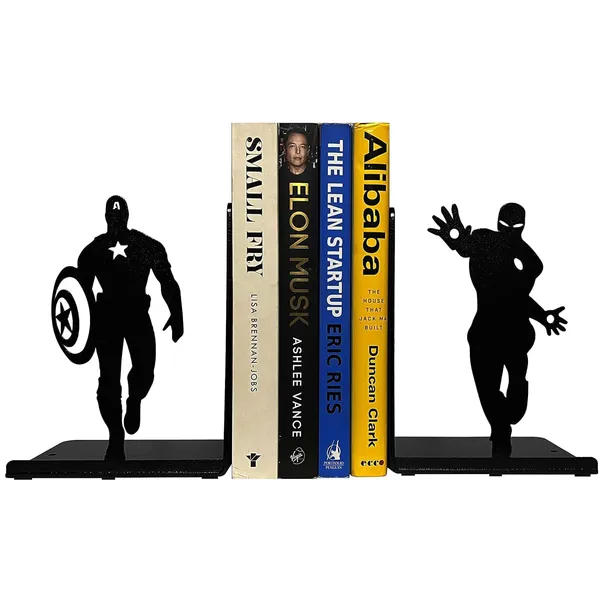Metal_Superhero_Bookends_Set_Of_2_Heavy_Duty_Iron_Book_Holder_For_Shelves_Non_Slip_Decorative_Book_Stand_For_Home_Office_Study_Table_Kids_Room_Black_7_Inch