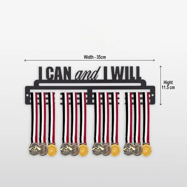 Medal_Hanger_For_Wall_I_Can_And_I_Will_Design_Holds_Up_To_60_Medals_Black_Finish_35cm_X_11_5cm_Sports_Medal_Holder_Display_For_Kids_Athletes_And_Sports_Enthusiasts