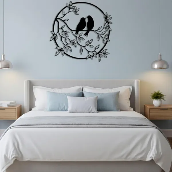 Metal_Crest_Wall_Art_With_Bird_Couple_On_Tree_Branch_3d_Floating_Effect_Black_Silhouette_Design_Laser_Cut_Leaves_Home_Decor_For_Living_Room_And_Bedroom_40l_X_40w_Cm_40l_X_40w_Cm