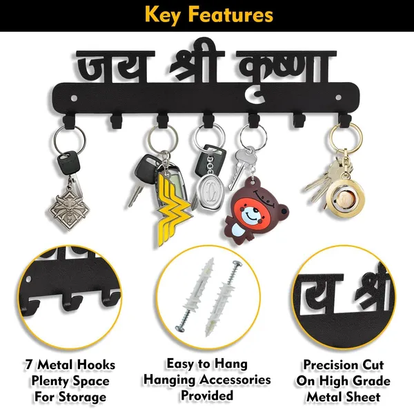 Metal_Key_Holder_For_Wall_Decorative_Wall_Mounted_Key_Stand_With_6_Hooks_Heavy_Duty_Powder_Coated_Steel_Key_Hanger_Spiritual_Home_Decor_For_Entryway_Living_Room_Office_Black
