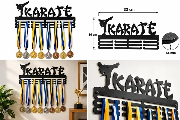 Product_Summary_8eenplus_Karate_Medal_Hanger_Wall_Mount_Black_Multi_Tier_Rack_Martial_Arts_Decor