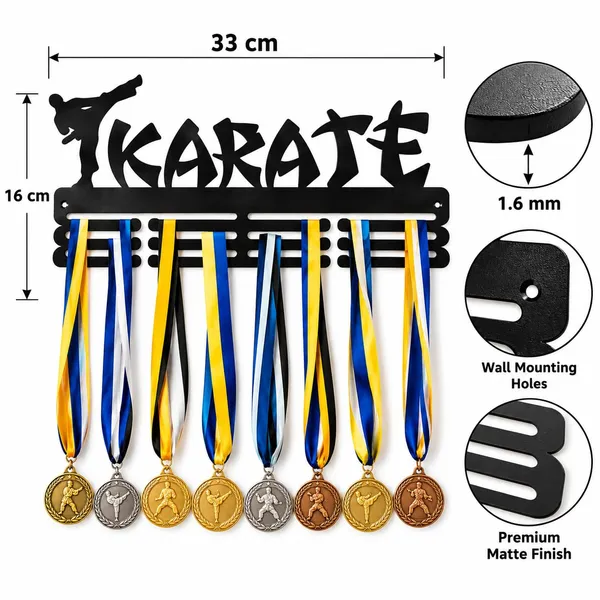 Product_Summary_8eenplus_Karate_Medal_Hanger_Wall_Mount_Black_Multi_Tier_Rack_Martial_Arts_Decor