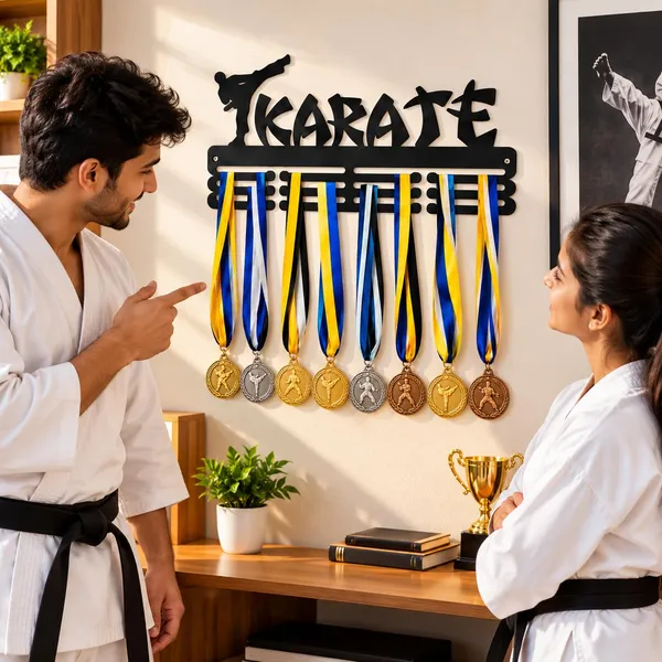 Product_Summary_8eenplus_Karate_Medal_Hanger_Wall_Mount_Black_Multi_Tier_Rack_Martial_Arts_Decor
