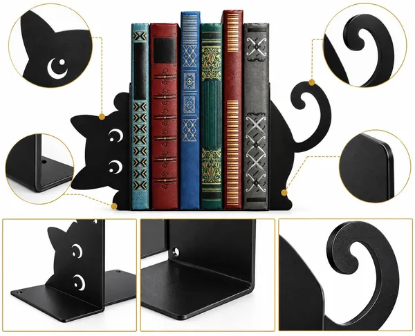 Cute_Cat_Metal_Bookends_Set_Of_2