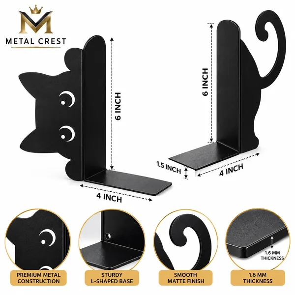 Cute_Cat_Metal_Bookends_Set_Of_2