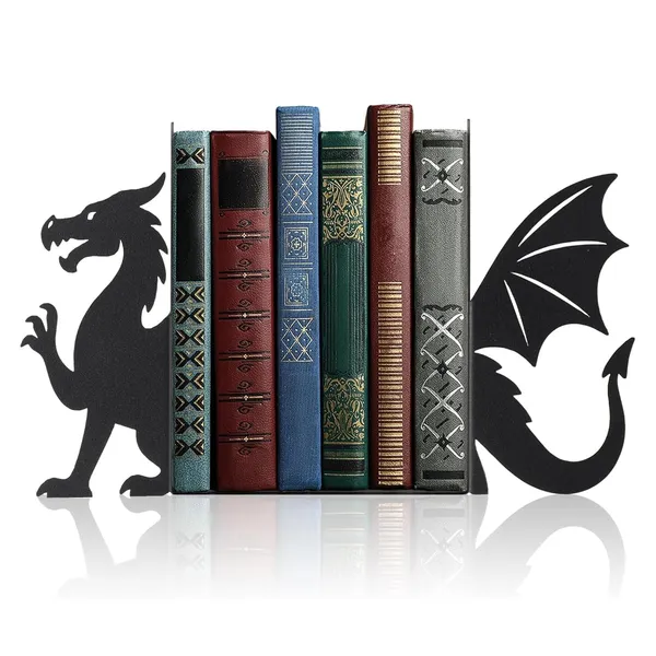 Metal_Dragon_Bookends_Set_Of_2