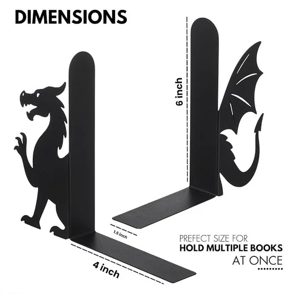 Metal_Dragon_Bookends_Set_Of_2