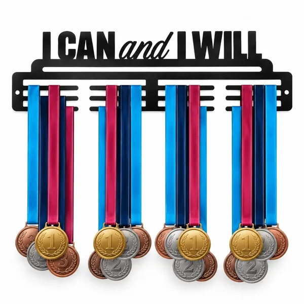 I_Can_And_I_Will_Medal_Hanger_Wall_Mount_Black