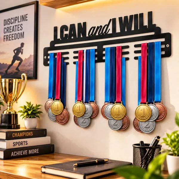 I_Can_And_I_Will_Medal_Hanger_Wall_Mount_Black