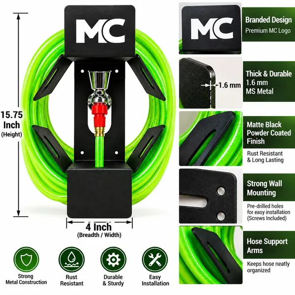 Product_Summary_Garden_Hose_Hanger_No_Drill_No_Installation_Required
