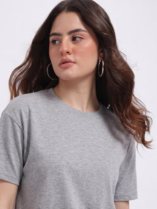 Grey_Cotton_Regular_Fit_T-Shirt_For_Women