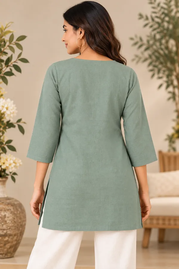 Green_Viscose_Rayon_Straight_Floral_Print_Kurta_For_Women