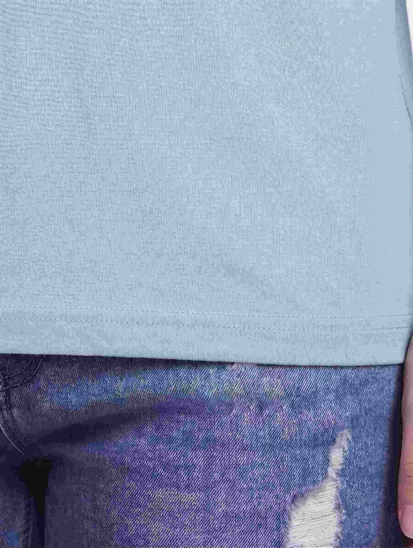 Light_Blue_Cotton_Regular_Fit_T-Shirt_For_Women