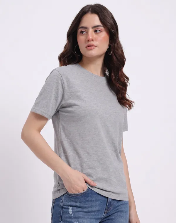 Grey_Cotton_Regular_Fit_T-Shirt_For_Women