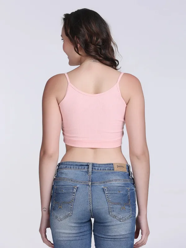 Pink_Rib_Slim_Fit_Spaghetti_Strap_Crop_Top_For_Women