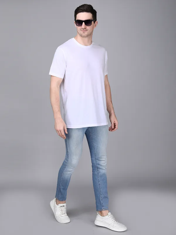 White_Cotton_Regular_Fit_Crew_Neck_T-Shirt_For_Men