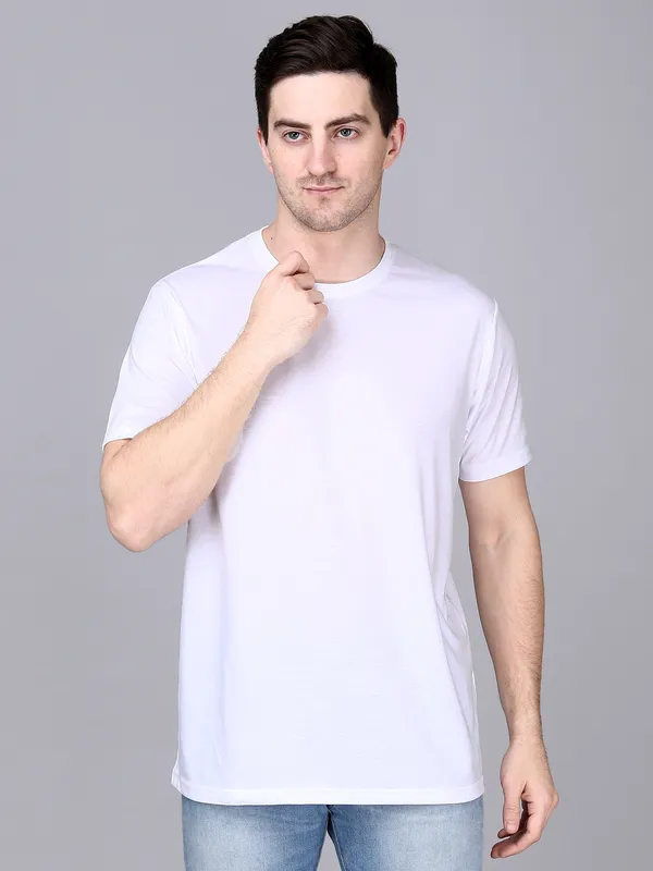 White_Cotton_Regular_Fit_Crew_Neck_T-Shirt_For_Men