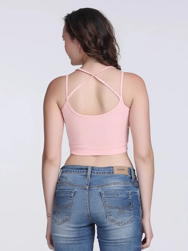 Pink_Rib_Fitted_Criss-Cross_Back_Bralette_Crop_Top_For_Women