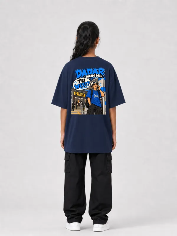 Navy_Blue_Cotton_Oversized_Graphic_T-Shirt_For_Unisex