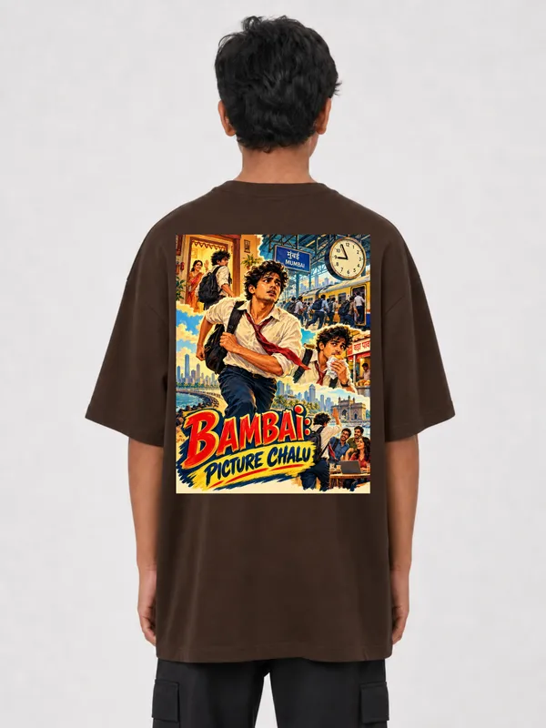 Brown_Cotton_Oversized_Graphic_T-Shirt_For_Men