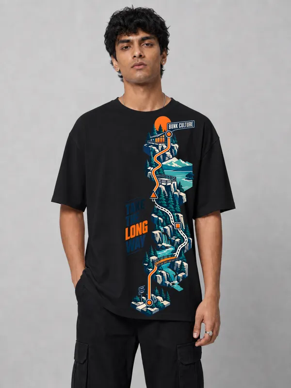 Black_Cotton_Oversized_Graphic_T-Shirt_For_Men