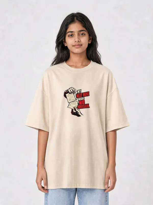 Beige_Cotton_Oversized_Graphic_T-Shirt_For_Unisex