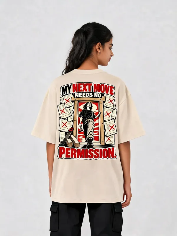Beige_Cotton_Oversized_Graphic_T-Shirt_For_Unisex
