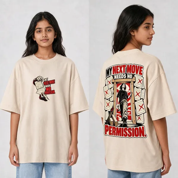 Next_Move_Beige_Cotton_Oversized_Graphic_T-Shirt_For_Unisex