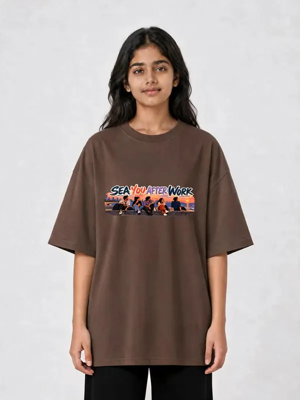 Brown_Cotton_Oversized_Graphic_T-Shirt_For_Women