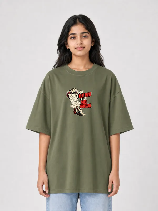 Olive_Green_Cotton_Oversized_Graphic_T-Shirt_For_Women