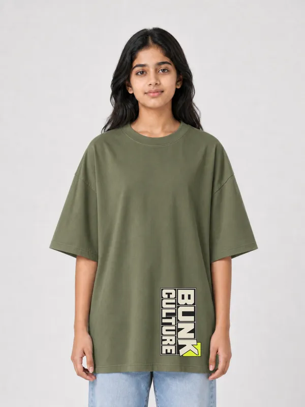 Olive_Green_Cotton_Oversized_Graphic_T-Shirt_For_Women