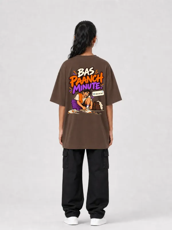 Brown_Cotton_Oversized_Graphic_T-Shirt_For_Women