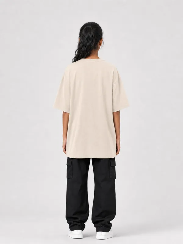 Beige_Cotton_Oversized_Graphic_T-Shirt_For_Women