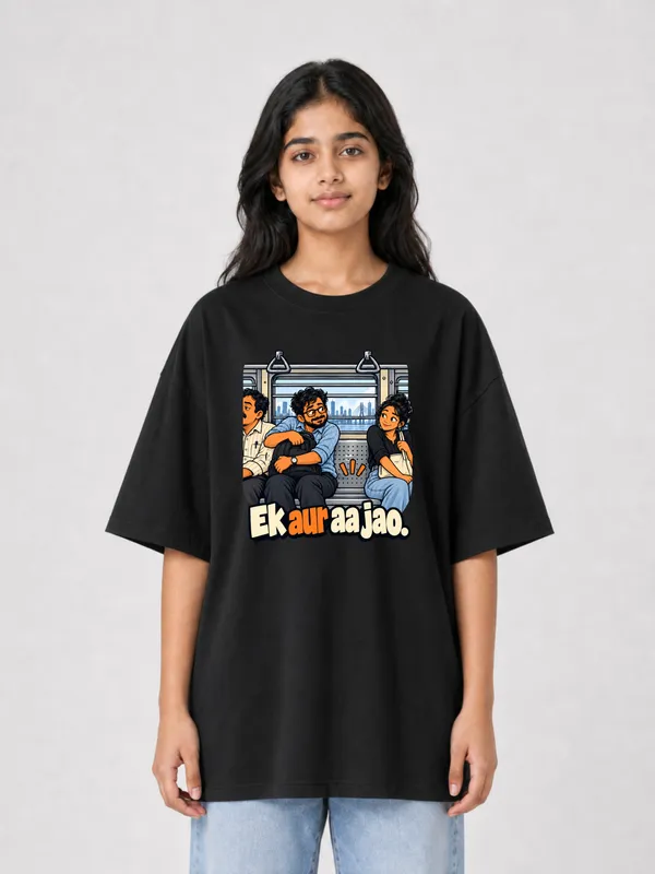 Black_Cotton_Oversized_Graphic_T-Shirt_For_Women
