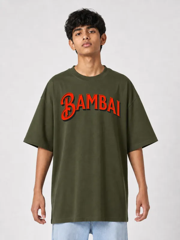 Olive_Green_Cotton_Oversized_Graphic_T-Shirt_For_Men
