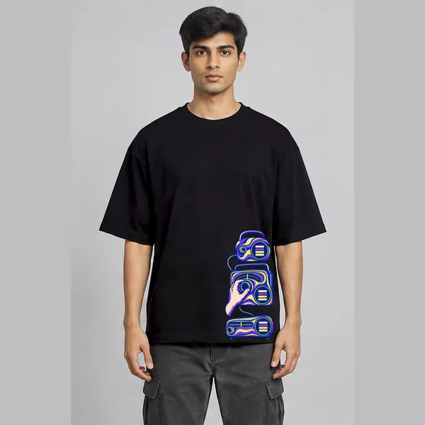 Find_Your_Sound_Black_Cotton_Oversized_Graphic_T-Shirt_For_Men