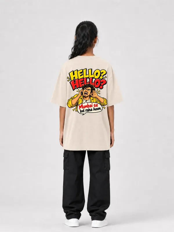 Cream_Cotton_Oversized_Graphic_T-Shirt_For_Women