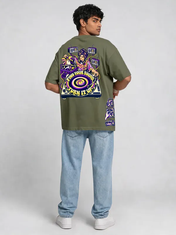 Olive_Green_Cotton_Oversized_Graphic_T-Shirt_For_Men