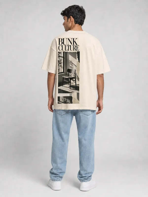 Cream_Cotton_Oversized_Graphic_T-Shirt_For_Men