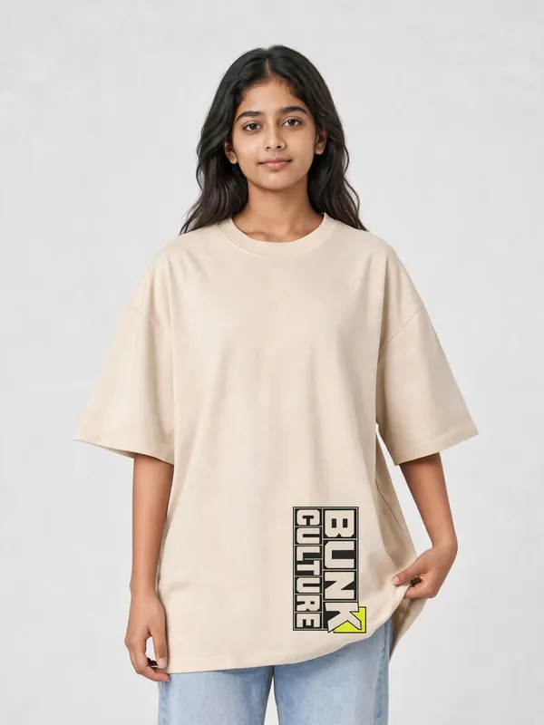 Beige_Cotton_Oversized_Graphic_T-Shirt_For_Women