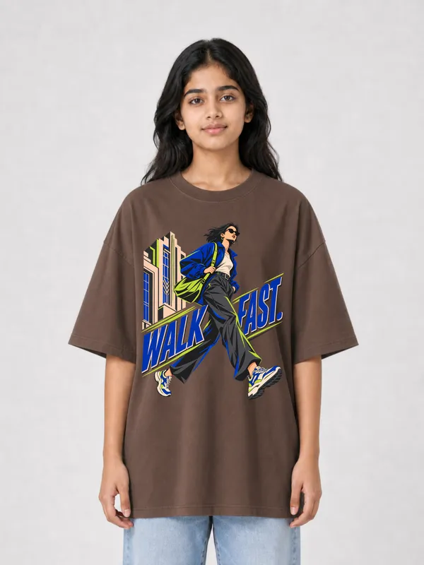 Brown_Cotton_Oversized_Graphic_T-Shirt_For_Women