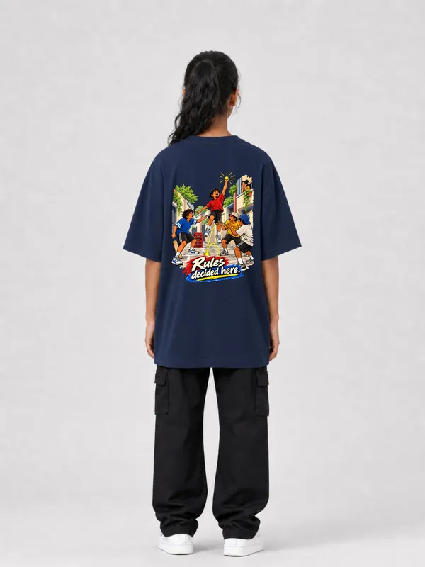 Navy_Blue_Cotton_Oversized_Graphic_T-Shirt_For_Women