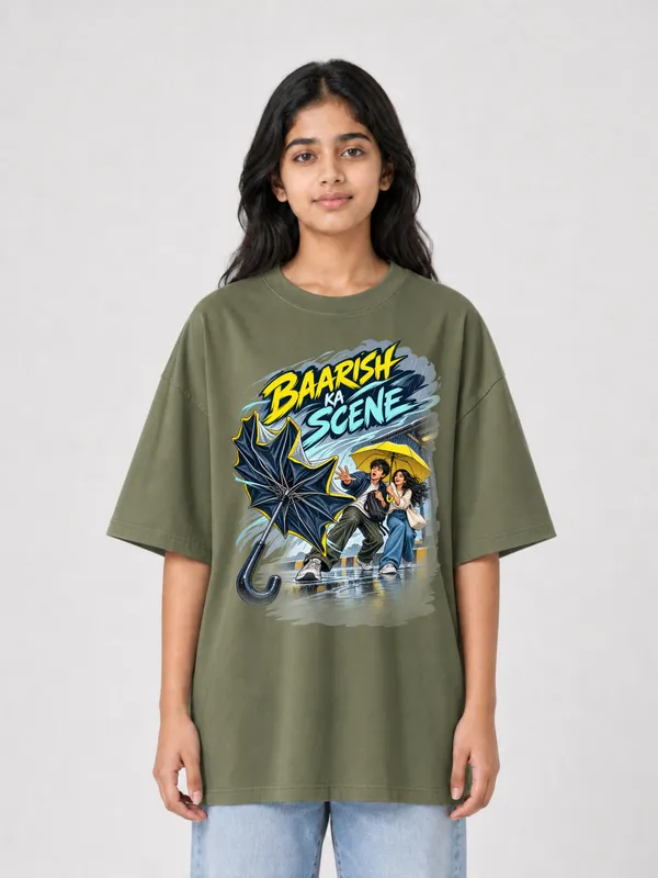 Olive_Green_Cotton_Oversized_Graphic_T-Shirt_For_Women
