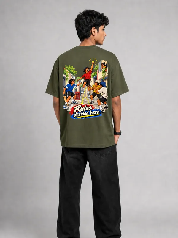 Olive_Green_Cotton_Oversized_Graphic_T-Shirt_For_Men